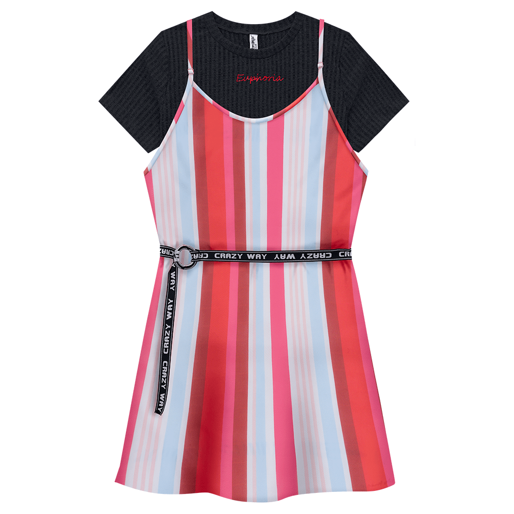 vestido vermelho juvenil